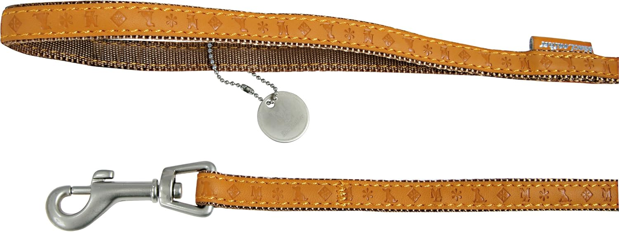 Marque+Generique Zolux Mac Leather Lead for Dogs Yellow 10 Mm