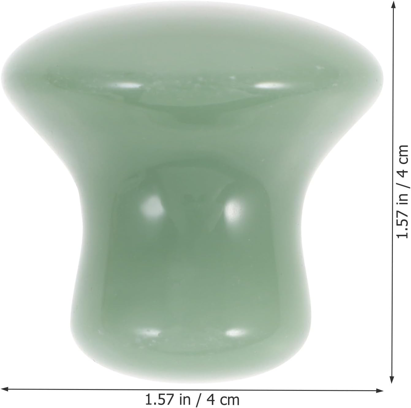 WESIEVYA Jade Mushroom Head Massage Stone for Face and Body, Green Natural Jade Scrapping Stone Massager, Spa Hot and Tool for Skincare and Relaxation