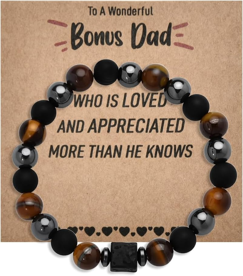 Dad Bracelet from Daughter Son Daddy Fathers Day Appreciation Gifts for Dads Birthday Gift Bracelets Wedding Gifts for Dads