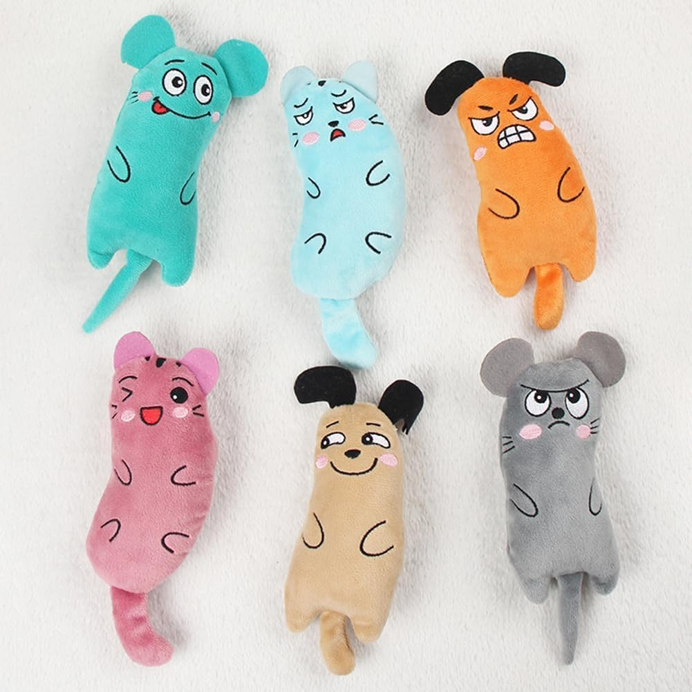 6Pack Cat Toys,Catnip Toys for Indoor Kitten/Cat-Soft Small Kittens Teething Chew Toys Interactive Catnip Plush Toys,Interactive Cat Toy,Strong Catnip Cats Kick Toy image number 3