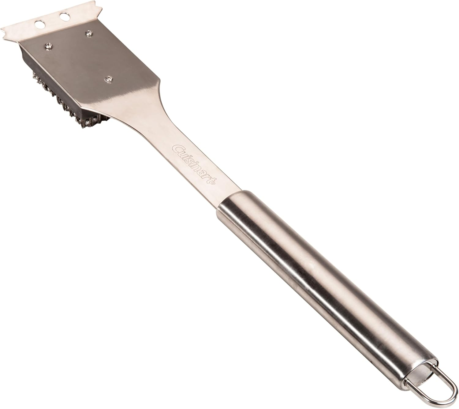 Cuisinart CCB-5014 BBQ Grill Cleaning Brush and Scraper, 16.5", Stainless Steel, 16. 5