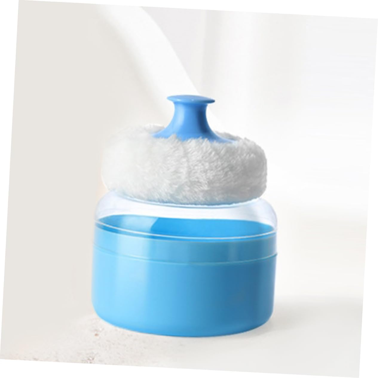 2Pcs Powder Puff for Body Face Powder Gentle Puff Storage Box Comfortable Easy to Use image number 2