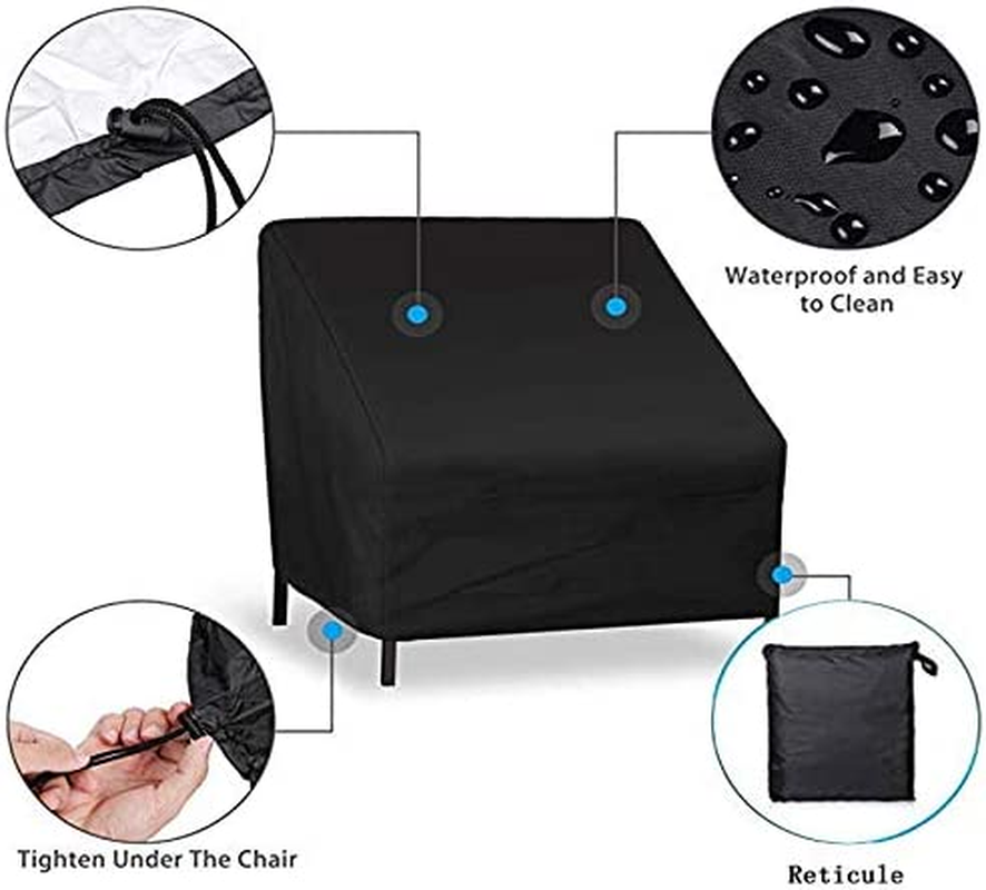 Garden Bench Seat Rain Cover Patio Chair Cover UCARE Waterproof Outdoor Sofa Seats Cover Outdoor Patio Lawn Furniture Covers Standard 2 3 4 Seats (3 Seats 63X25.7X34.7In)