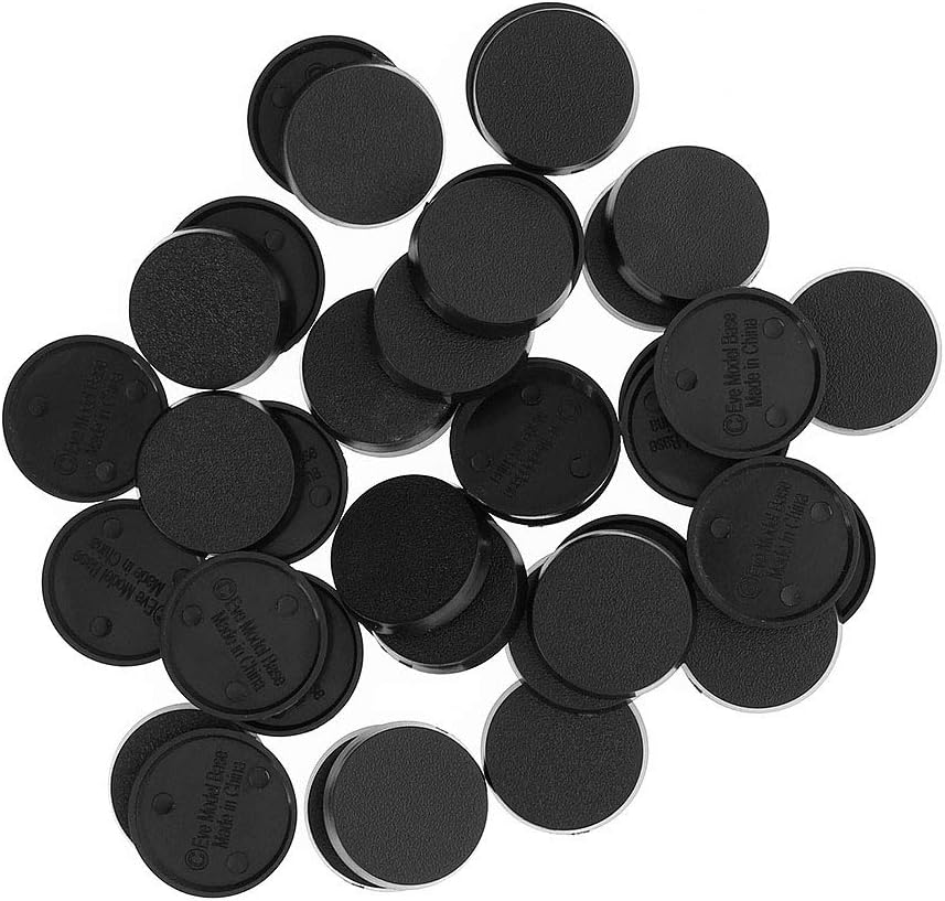 Evemodel MB540 100Pcs round Plastic Model Bases 40Mm or 1.57Inch for Gaming Miniatures or Wargames Table Games image number 1