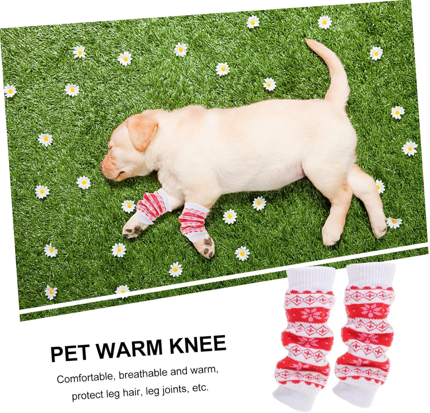 NOLITOY 4Pcs Pee Leg Muffs Pet Leg Sleeve for Snow Gear Warm Knee Pad for Kneeling Pad