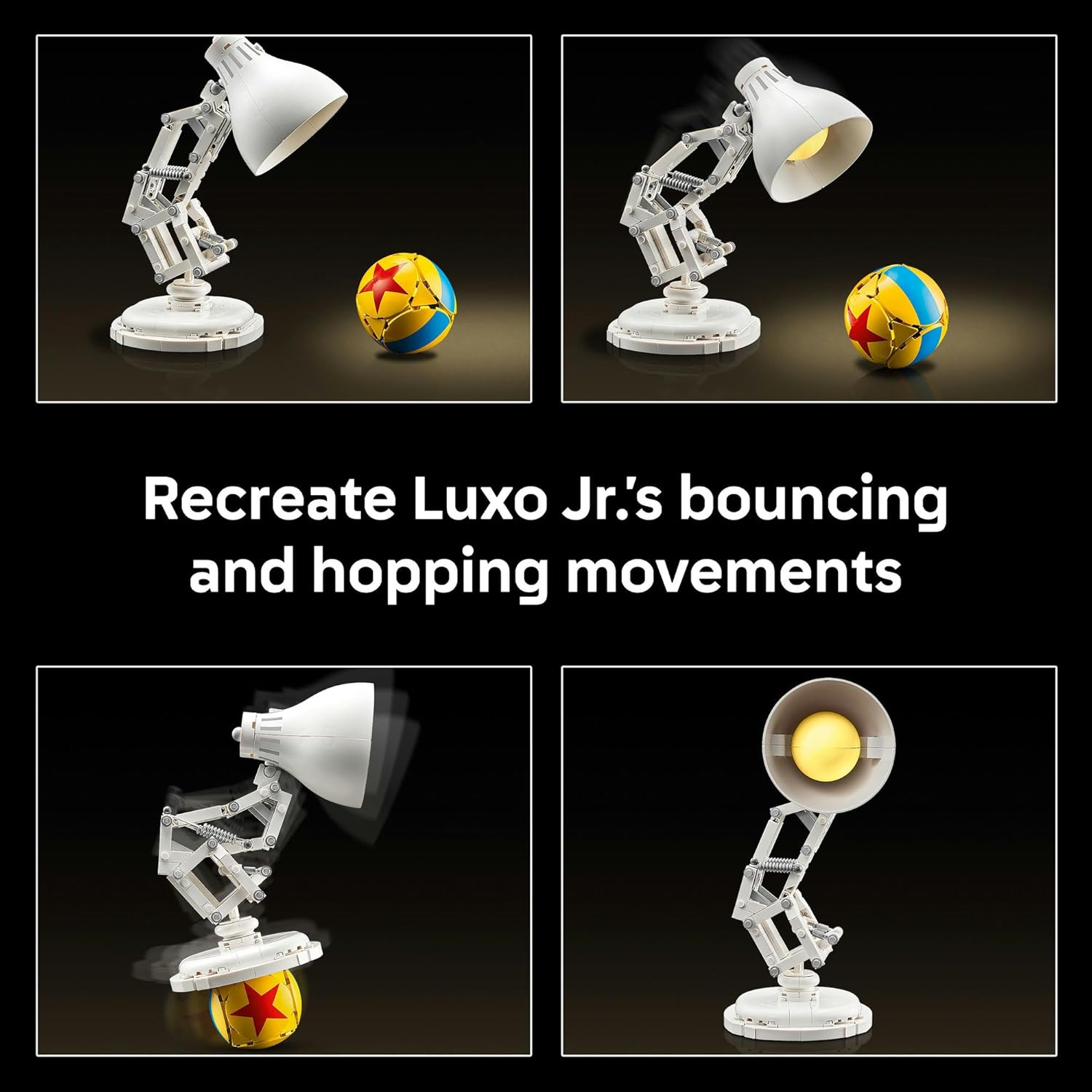 LEGO&reg; Ideas Disney Pixar Luxo Jr. 21357 Collectible, Brick-Built Display Model for Adults, Buildable Movie Memorabilia, Nostalgic Toy for Men, Women and Fans image number 4