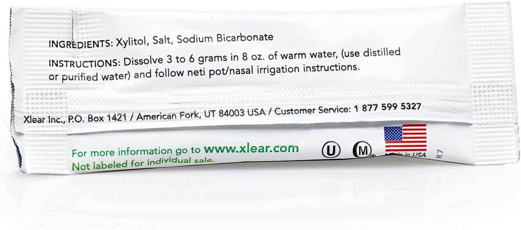 Xlear Natural Neti Pot Sinus Rinse Refill Packets, Sinus Relief Saline Nasal Rinse with Xylitol (50 Packets) image number 3