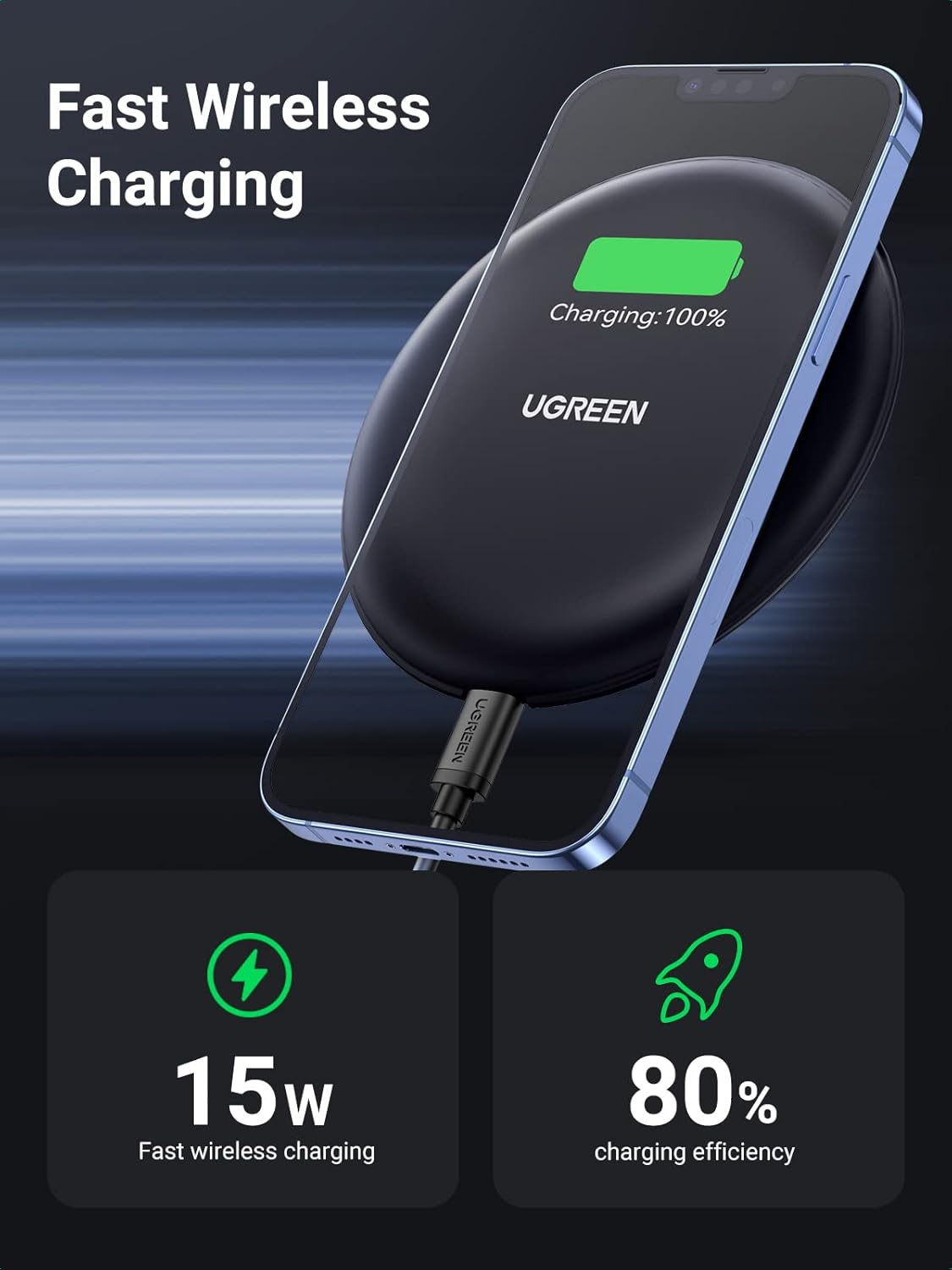 UGREEN 80537 Wireless Charger Pad image number 5