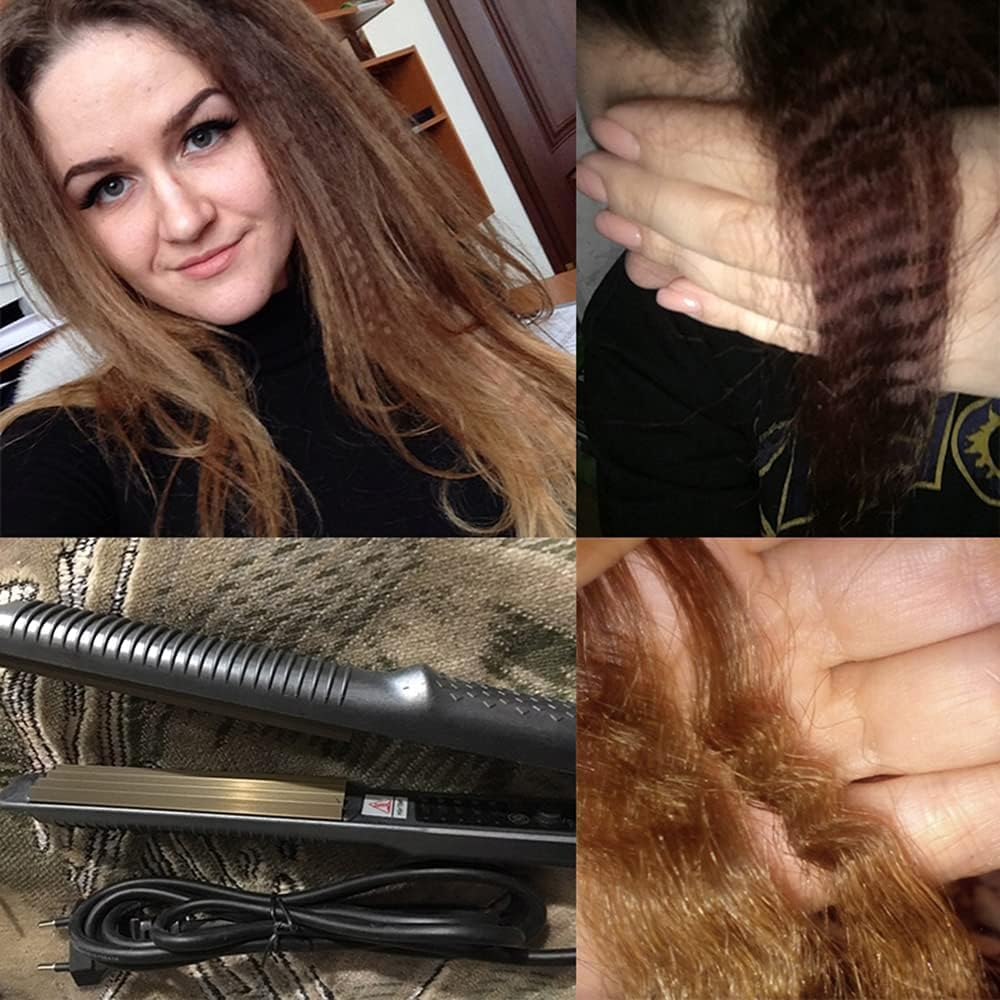 Professional Corrugation Fluffy Hair Styler Wave Corrugated Iron Electronic Hair Crimper Irons Beauty Styling Tool image number 4