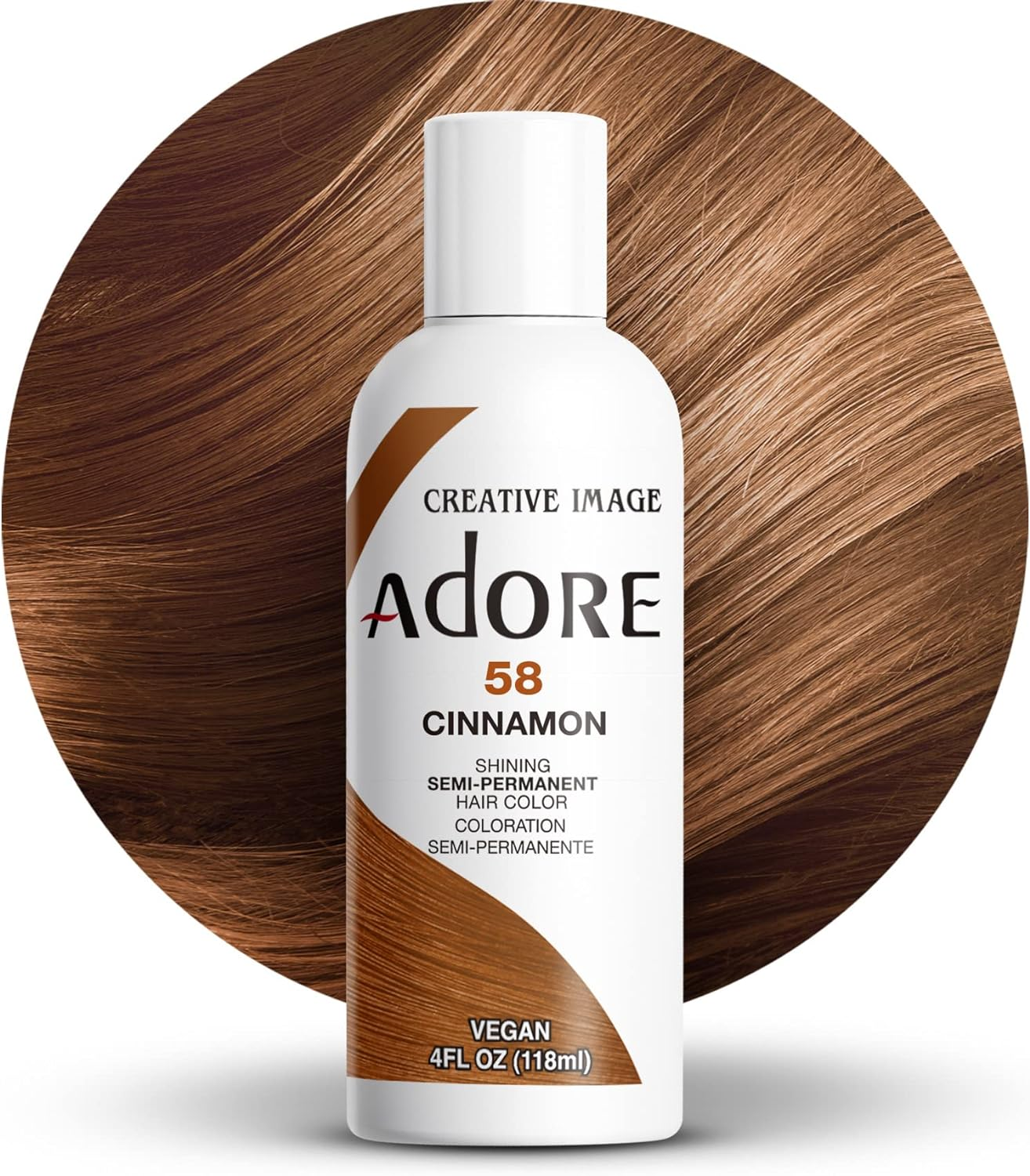 Adore Semi Permanent Hair Colour 118 Ml, Intense Red
