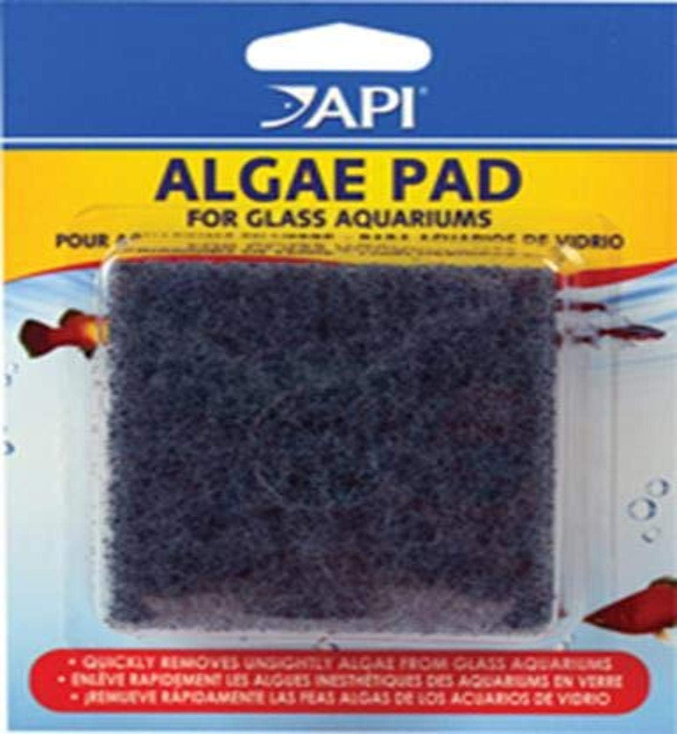API Algae Pad for Glass Aquariums, Blacks & Grays, 1 Count (Pack of 1) image number 2