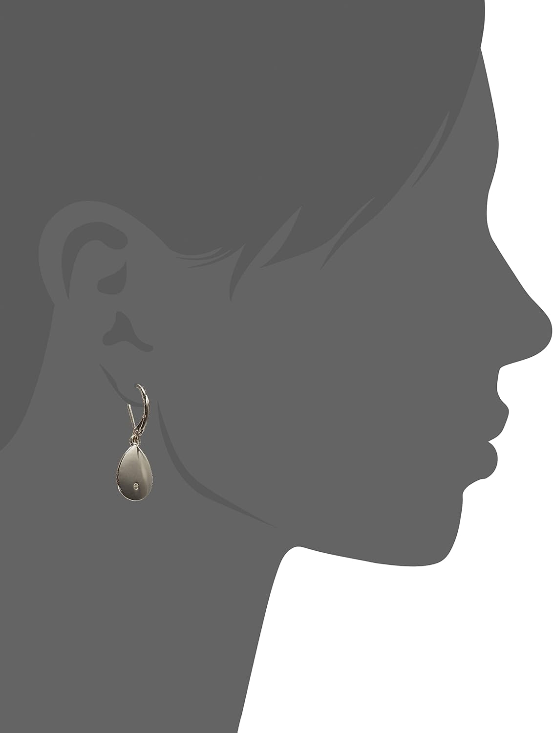 Nine West Women'S Silver Teardrop Earrings