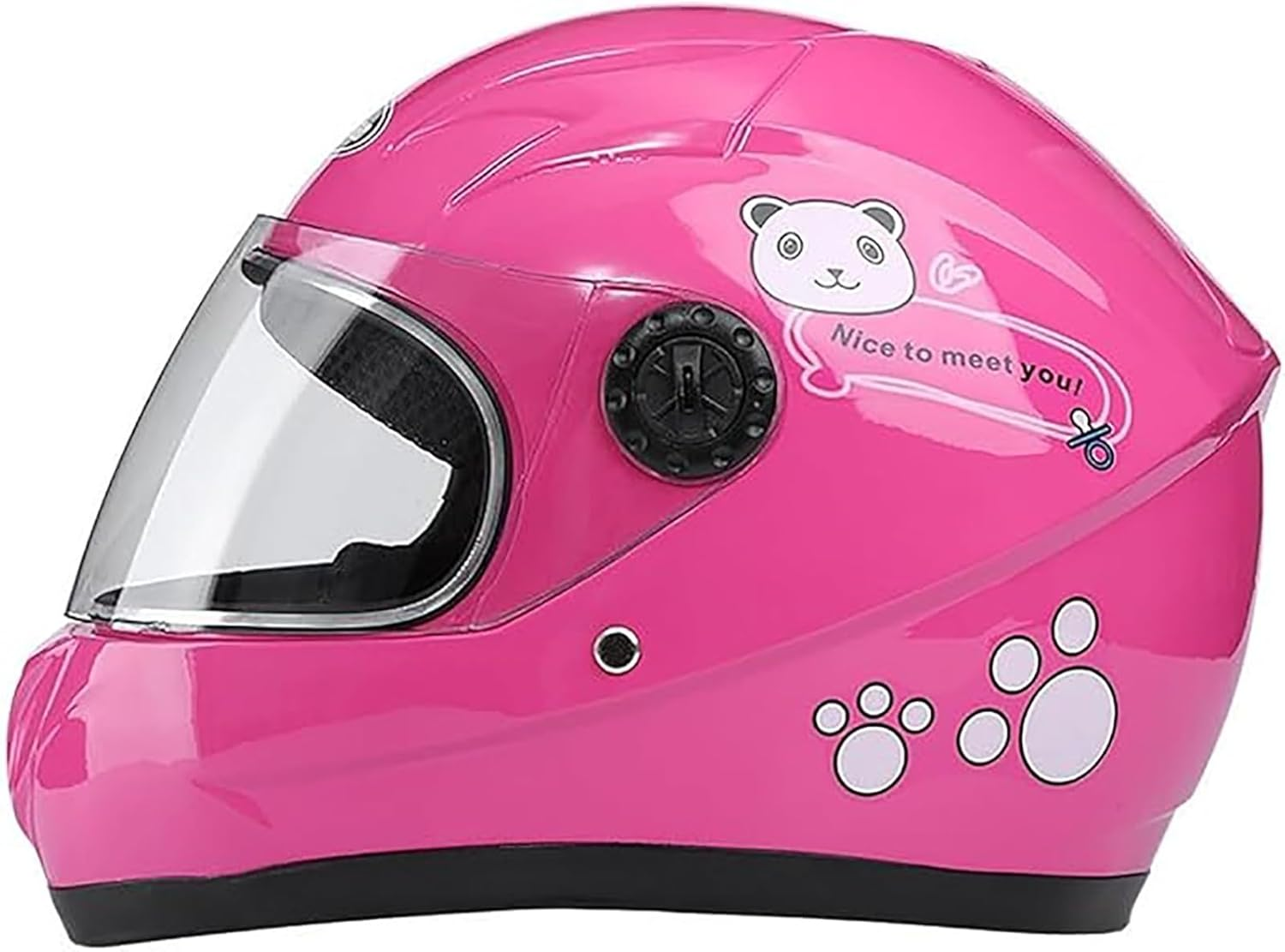 Full Face Cute Children Motorcycle Helmet, ECE Approved Youth Kids Go-Kart Helmet, Four Seasons Fashion Cartoon Boys Girls Helmet, Skateboard Jet Moped ATV Vintage Helmet