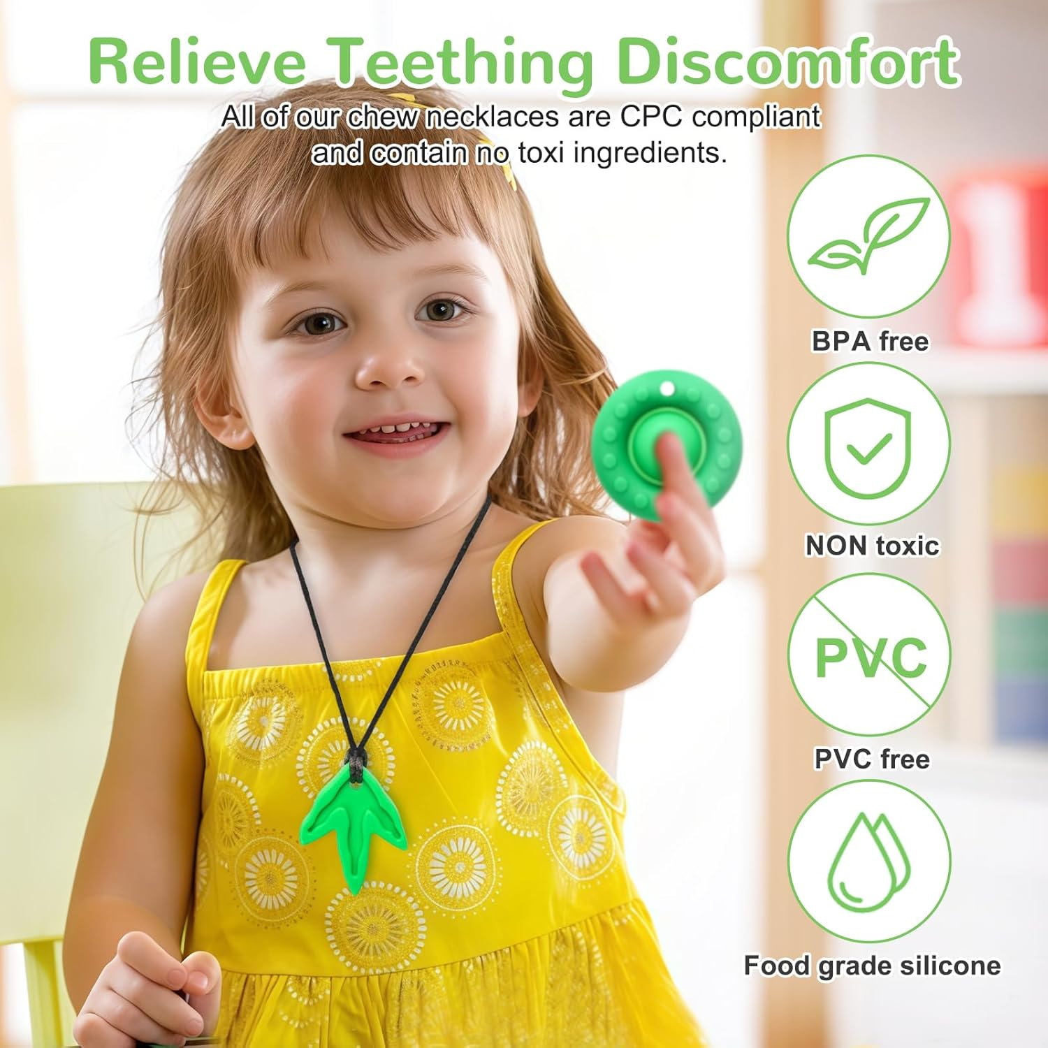 MR.TIMELAG Chew Necklaces for Adults and Babies - Rocket Scorpion 4 Piece Set, Bpa-Free Silicone Sensory Chew Necklaces for Anxiety Relief, Easy to Hold, with Massage Blocks to Relieve Teething Pain