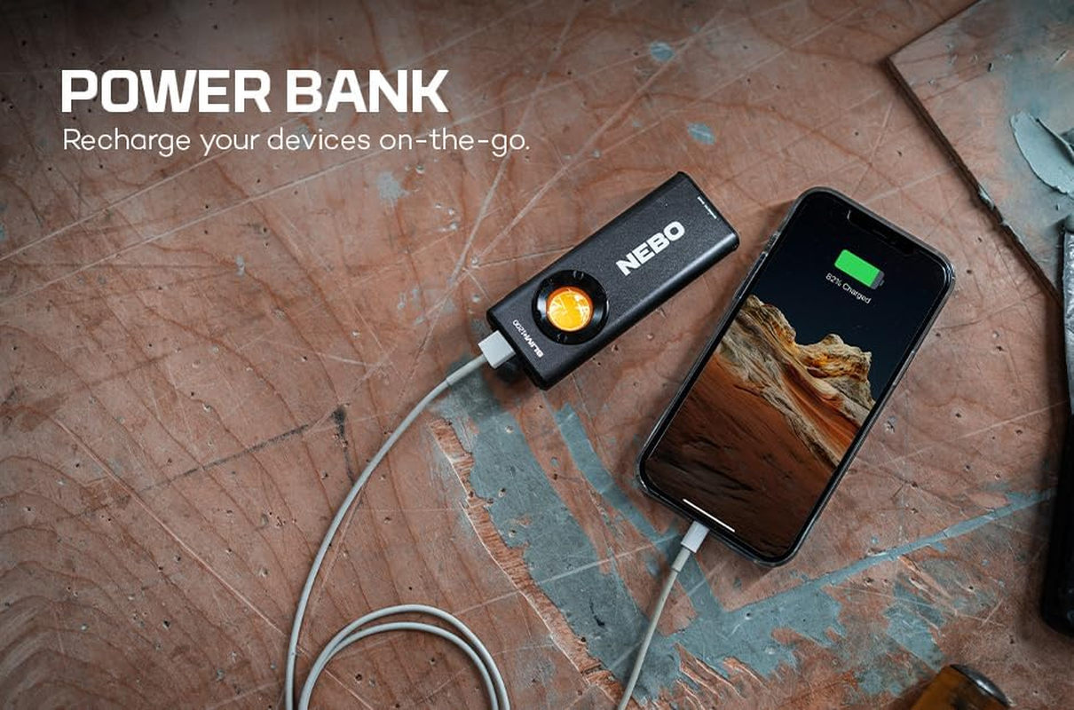 NEBO Slim+ 1200 Rechargeable 1200 Lumen LED Flashlight image number 3