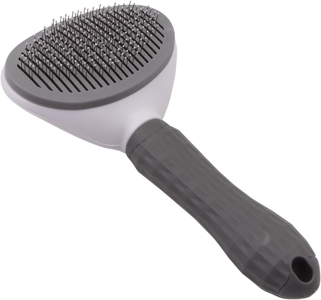 CENPEK Cat Grooming Brush with Release Button, Self Cleaning Slicker Brush for Shedding, Pet Massage Tool for Short or Long Hair Cats image number 5