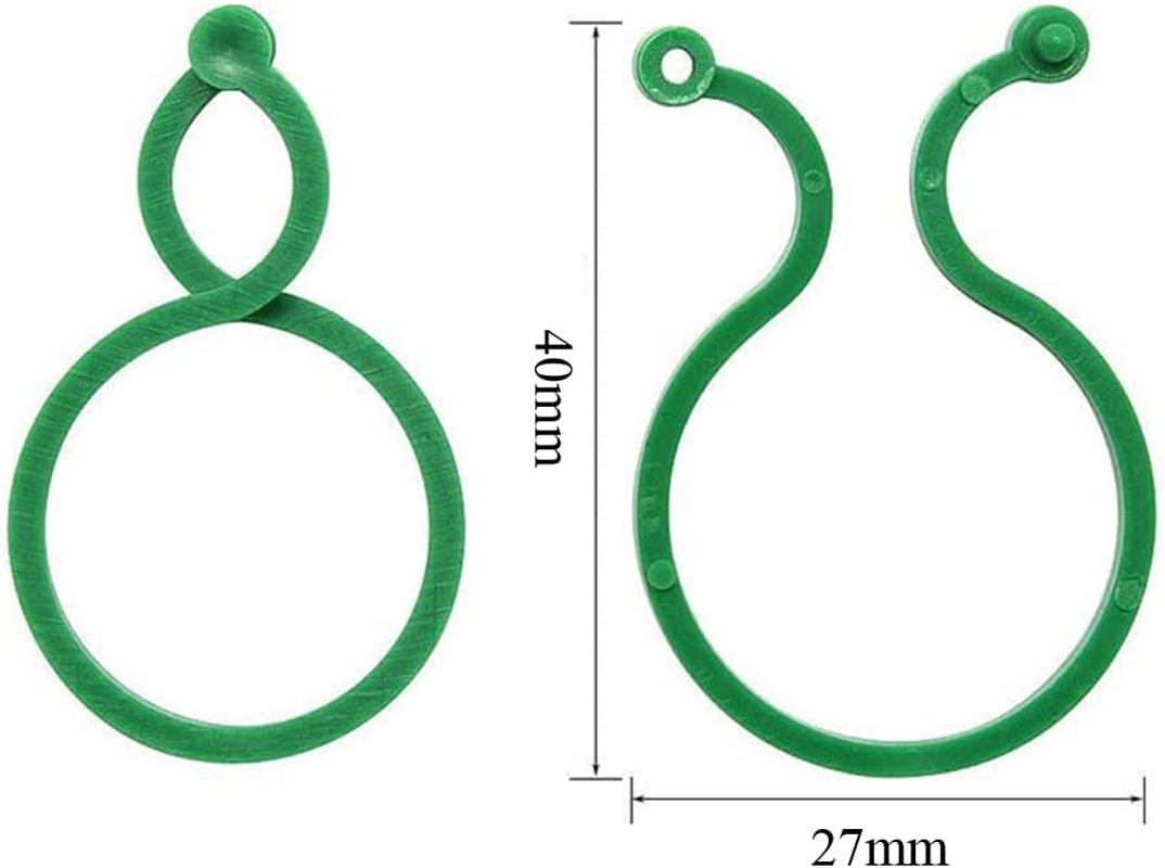 100Pcs Plant Support Clips for Garden Flowers, Vines, Vegetables - Plastic Locks for Helping Secure Plants to Grow Upright image number 3
