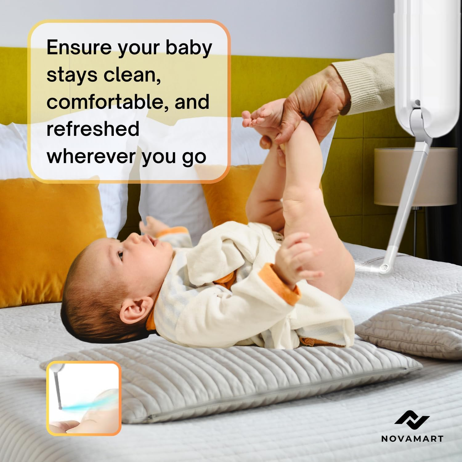 Portable Bidet Sprayer &ndash; Manual Handheld Travel Bidet Bottle for Personal Hygiene | 145Ml Capacity, Soft Silicone Nozzle | Lightweight (215G)| Material: Silicone + ABS + PC | White image number 4