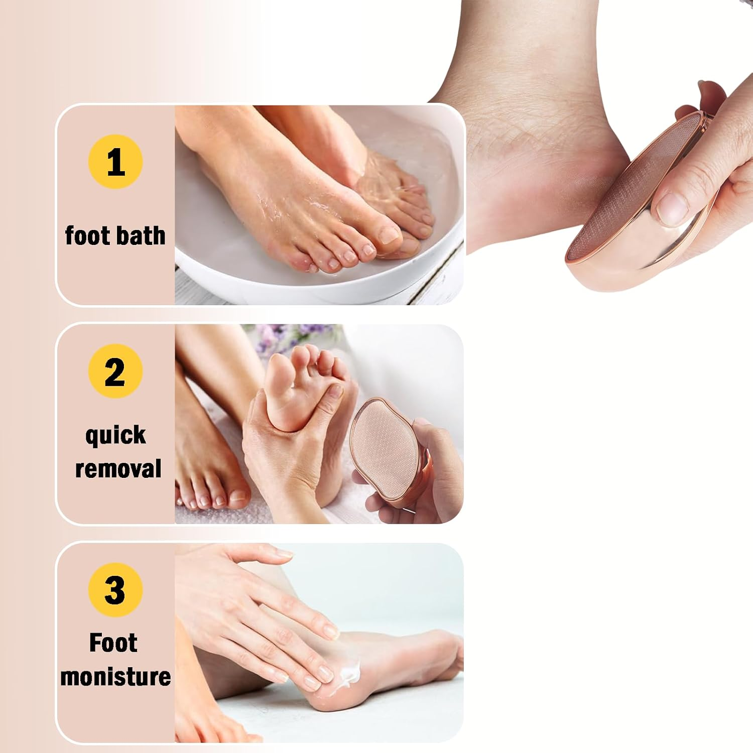 Zvorgath Glass Foot File - Foot Scrubber for Wet and Dry Use, Portable Pedicure Tool for Dead Skin and Cracked Heel, Suitable for Men and Women image number 5