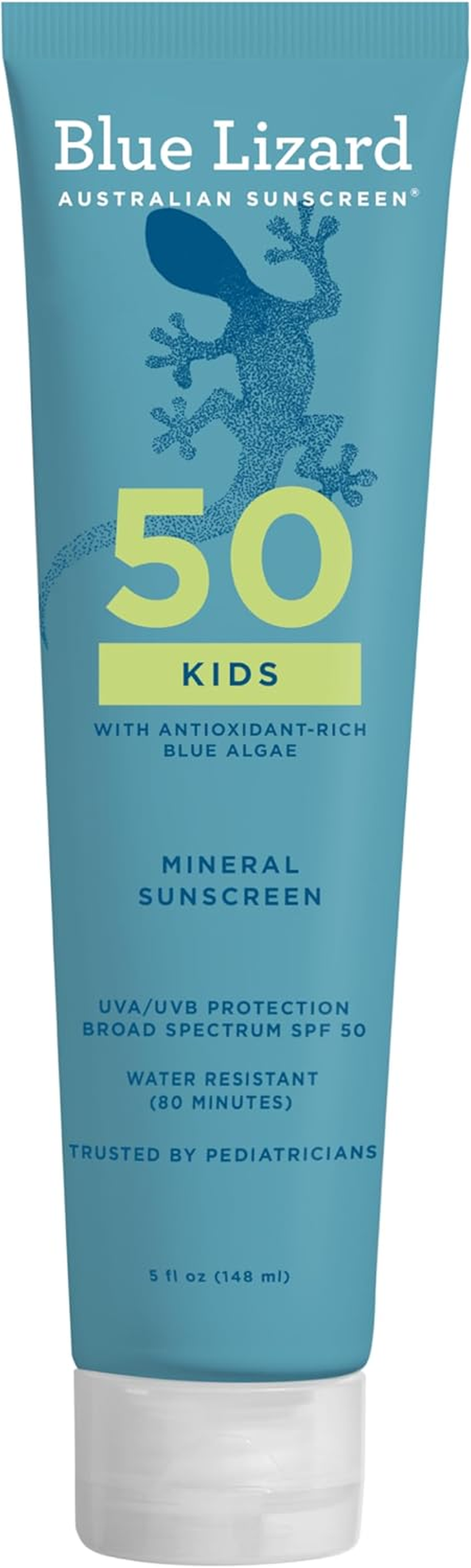 BLUE LIZARD Kids Sunscreen Lotion SPF 50+ 5Oz Tube, Cream image number 1