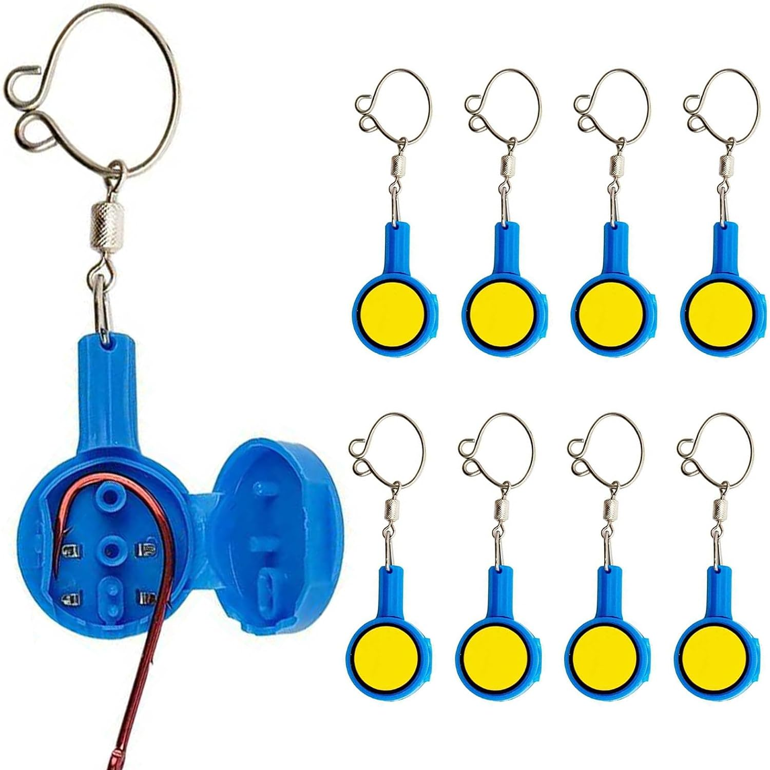 8 PCS Fishing Knot Tying Tool, Fishing Line Cutter Device, Fishing Accessories for Beginner Anglers, Fishing Hook Tie Tool Multipurpose Fishing Tool Outdoor Nail Knot Tool Protecting for Fishhook image number 4