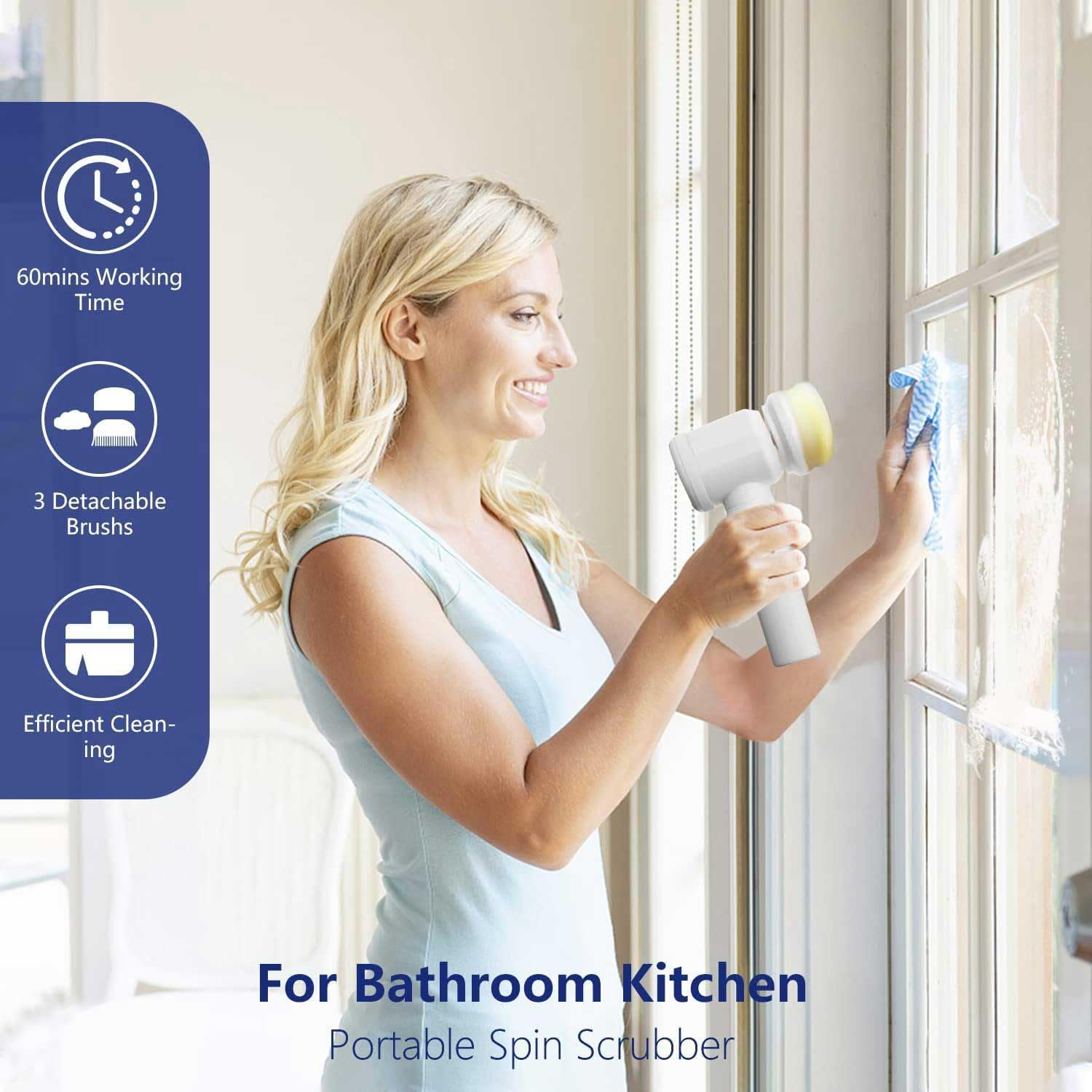 TOLASTO Electric Shoe Shine Kit, Sneaker Cleaning Kit,Tolasto Electric Shoe Polisher Brush Shoe Shiner Dust Cleaner Portable Leather Care Kit for Shoes image number 4