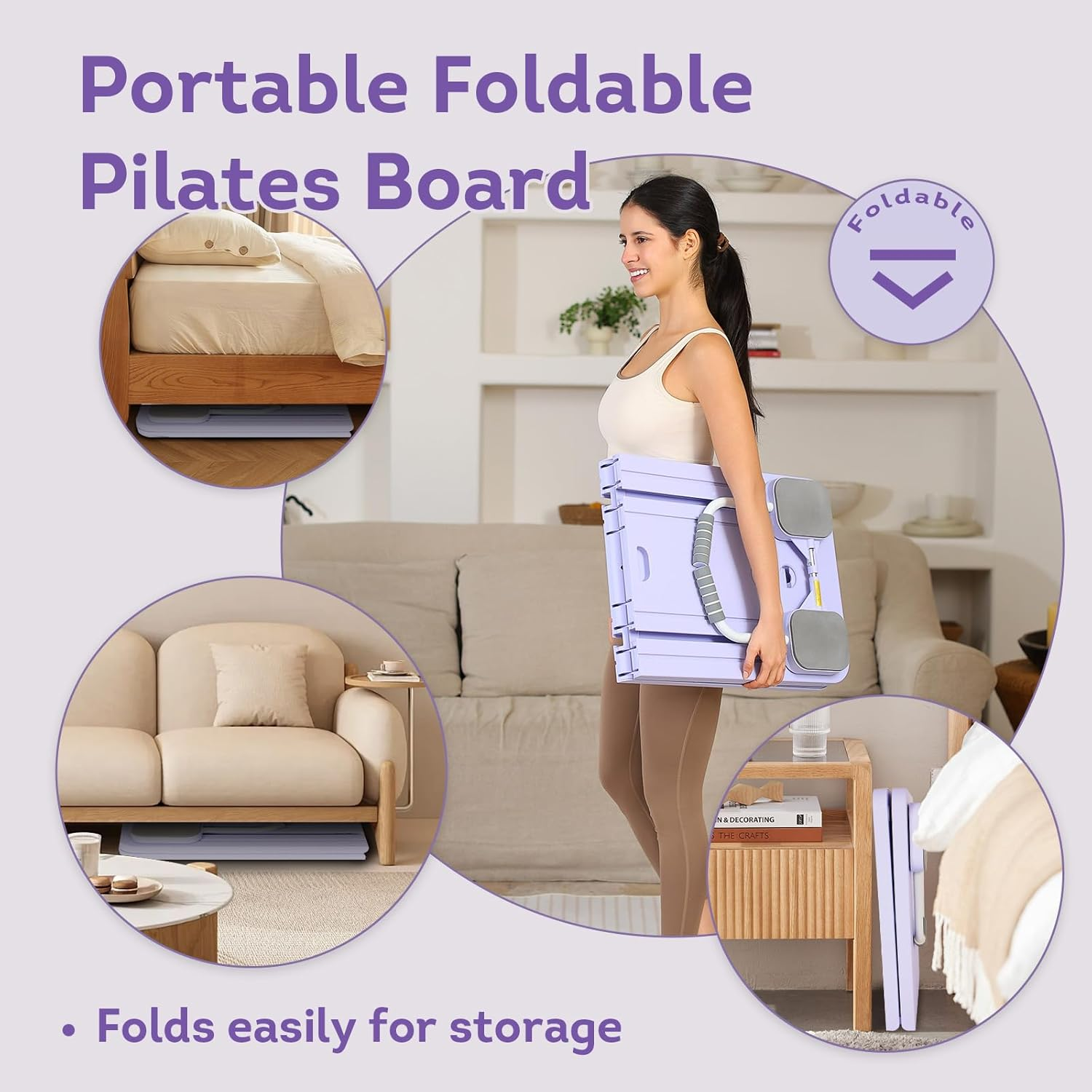 GDSHGS Upgraded Pilates Reformer Machine for Home Multifunctional Abdominal Board Automatic Rebound Ab Roller Wheel Training Board Full Body Workout Equipment image number 2