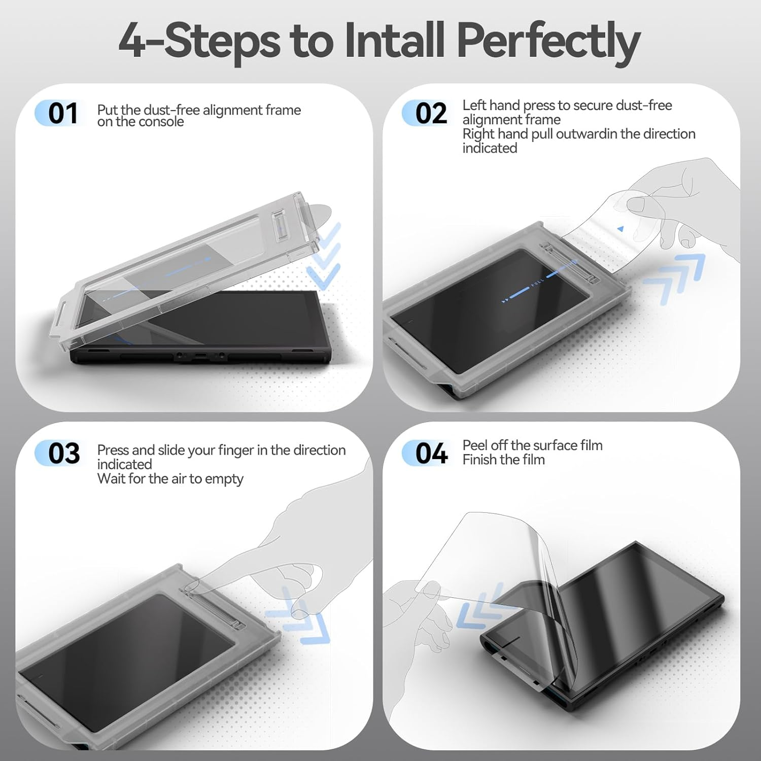 Geekshare Anti-Glare Tempered Glass Screen Protector for Switch 2(2025) AR Coating HD Clear Anti-Reflective, 9H Hardness, Bubble-Free, Ultra-Thin, Scratch Resistant - 2 Pack image number 4