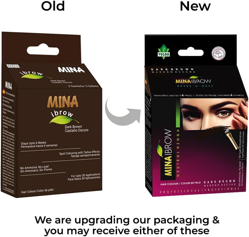 MINA Eyebrow Henna for Eyebrow Color and Tinting Kit Pack of (Pack of 3) image number 1