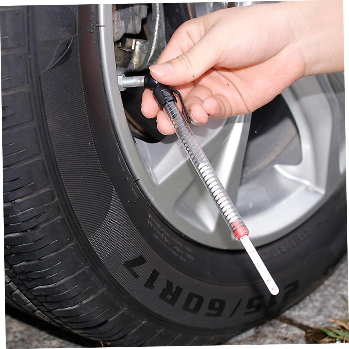 TINEASUR Tire Depth Gauge Tool Tread Depth Gauge for Cars Trucks Motorcycles Automotive Replacement image number 3