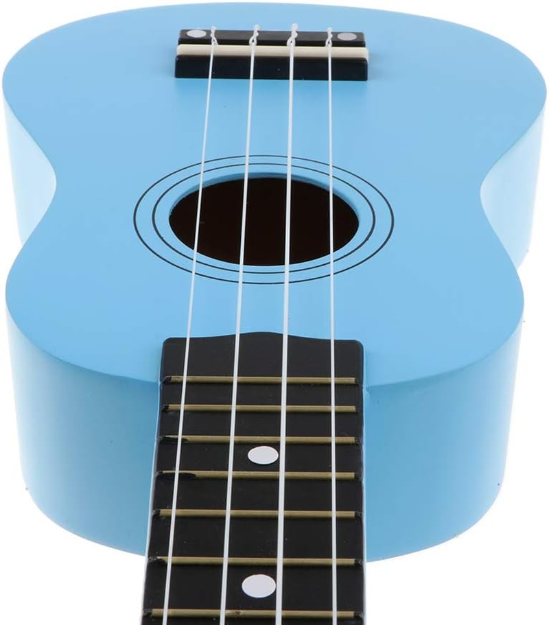 Baosity 21'' Ukulele Kids Starter 4 String Vintage Beginner Ukuleles Fast Learn Songbook - Blue image number 1