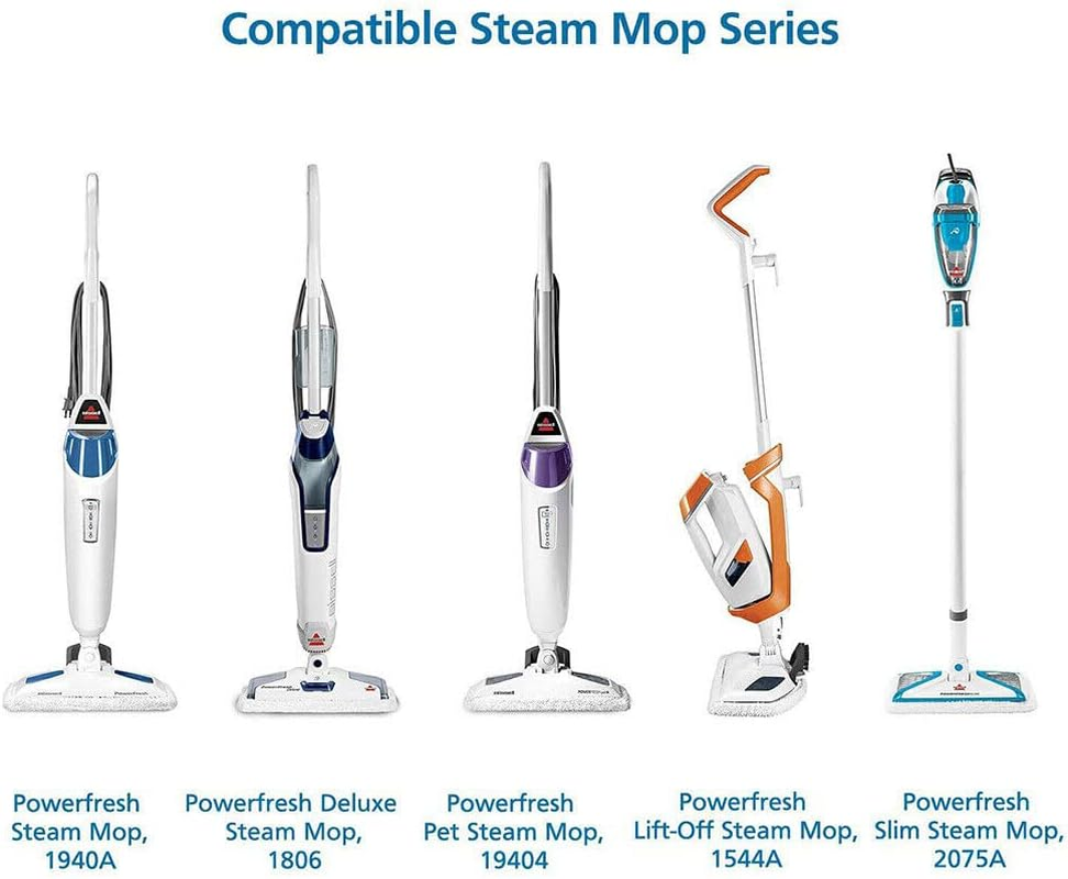 3X Replacement Steam Mop Pads for Bissell Powerfresh Steam Mop 1940 1440 1544 1806 - 3 Packs (3*White+3*Stripes) image number 6