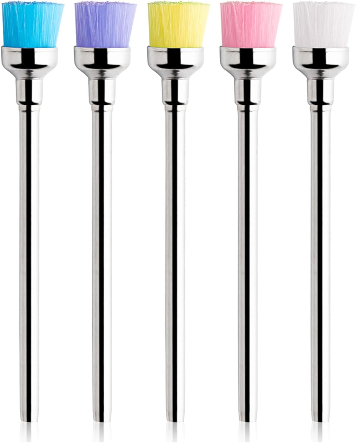 Acycoin2A 5PCS Nail Drill Bit Cleaning Brushes for Nail Electric Drilling Machine Cutter Dust Remover Nail Art Tool image number 3