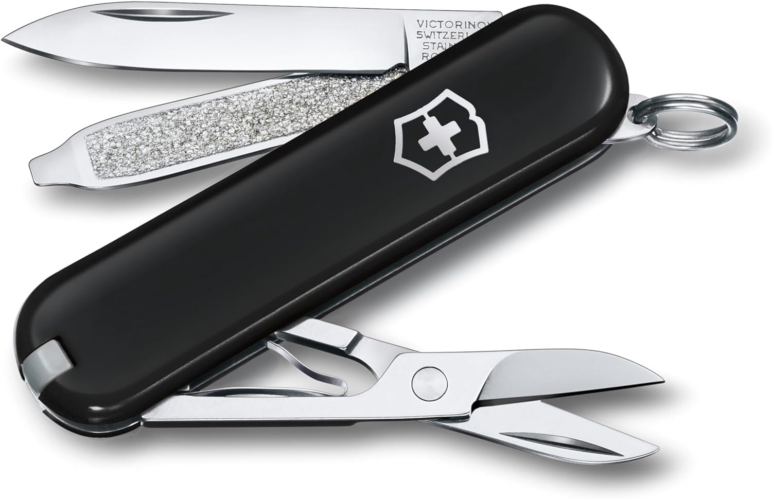 Victorinox Swiss Army Pocket Knife Classic SD with 7 Functions, Red, Gift Box Packaging