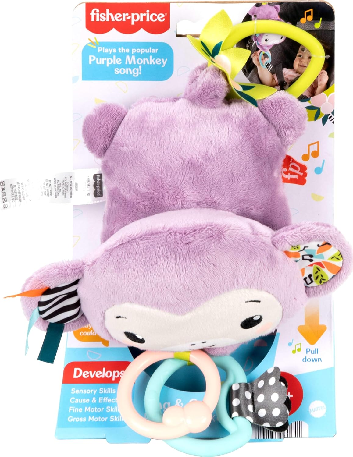 Fisher-Price Sing & Go Purple Monkey image number 2