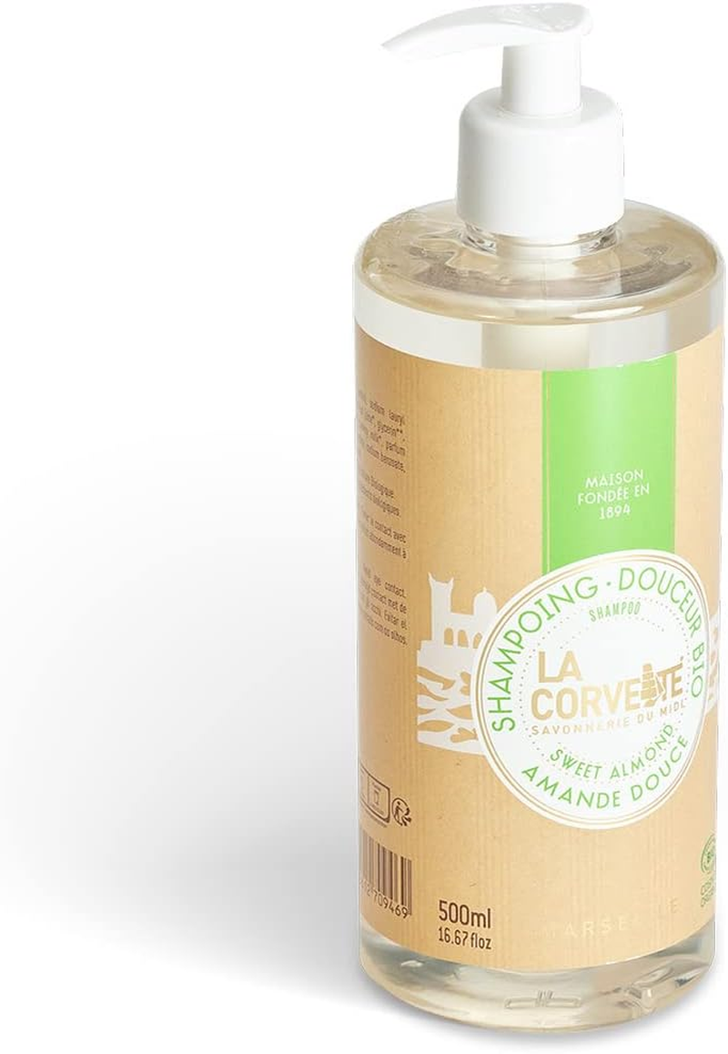 La Corvette Organic Sweet Almond Hair Shampoo 500 Ml image number 3