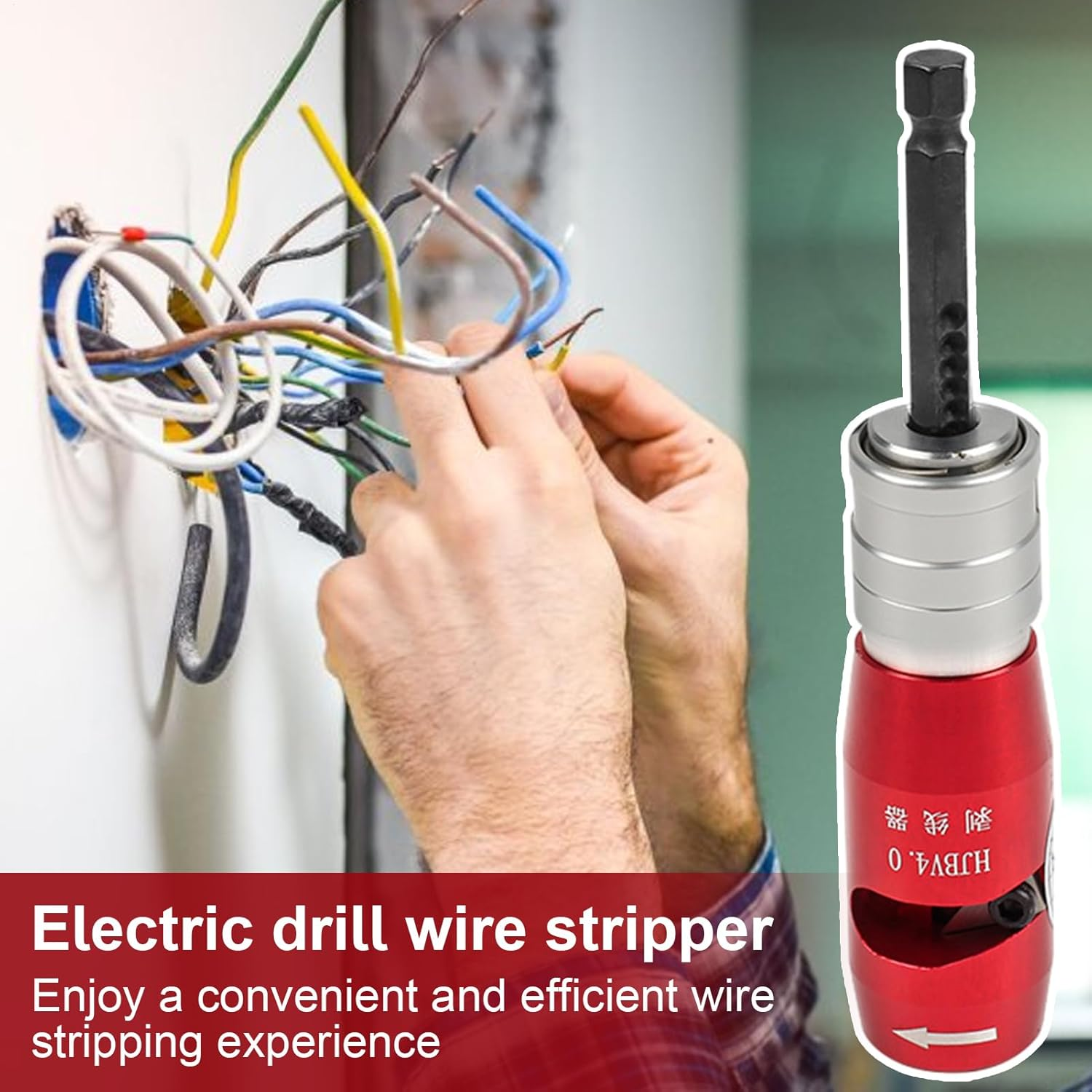 Wire Twist Tool for Drills, Wire Stripping, Twist Tool | Fast Wire Twist Tool for Wire Nuts Twist - Electric Wire Stripper Portable Wire Stripper Tool Drill Attachment, Hand Drill Cable Stripper For - 2.5 Square Millimetres image number 7