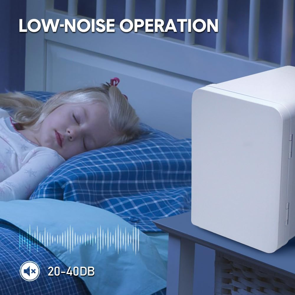 4L Mini Fridge Portable Car Refrigerator Small Cooler Freezer Personal Mini Fridge Cooler Compact Car Refrigerator Skincare Fridge, Cooling and Heating Functions, Removable Shelf AU image number 1