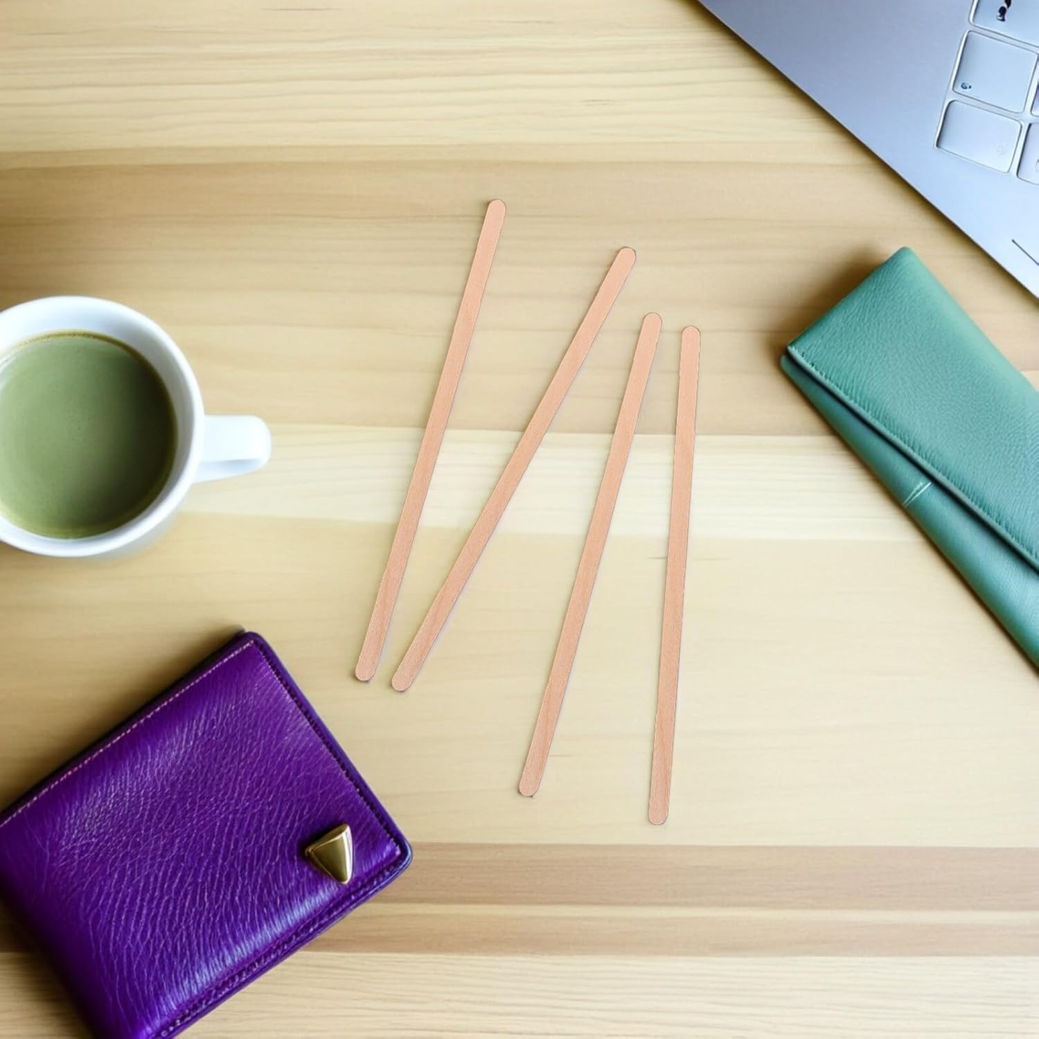 SHOWERORO 250Pcs 14Cm Disposable Wooden Coffee Stirrer Sticks with round Ends for Hot Drinks, Coffee, Tea, Hot Chocolate Mixing Swizzle Sticks for Parties and Bars image number 1