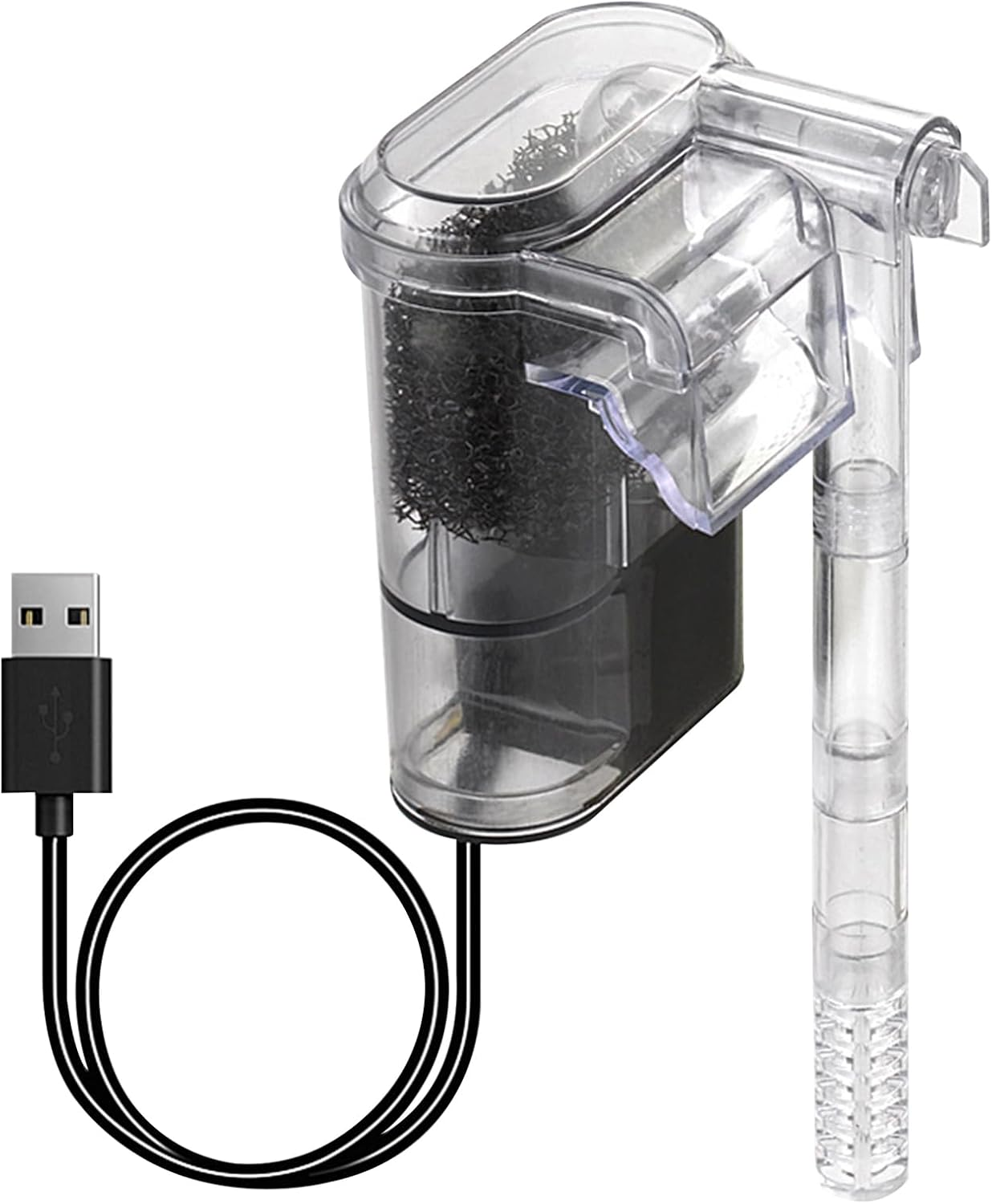 Bouncy Fish Tank Filter, Slim Aquarium Filter for up to 20L Aquariums, Quiet Operation, Energy Efficient 3W, Perfect for Coldwater & Tropical Fish image number 4