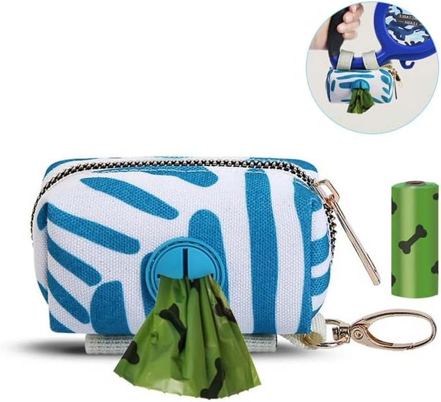 1 X Dispenser for Dog Waste Bags, Dispenser, 1 Roll of Dog Waste Bags, Dog Poop Waste Bag Dispenser with Zip with Carabiner Hook, Waste Bag Dispenser for Dogs, Outdoor Walks, Accessories image number 5