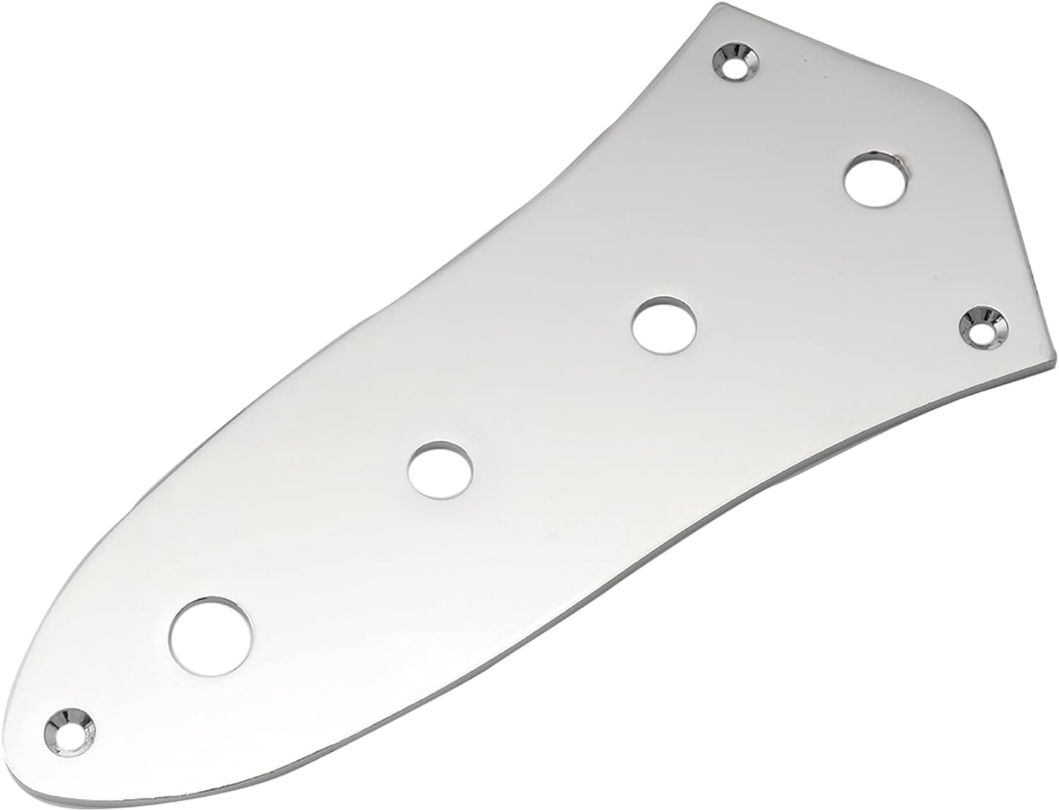 Musiclily 4 Hole Jazz Bass Control Plate for J Bass Style Guitar,Black