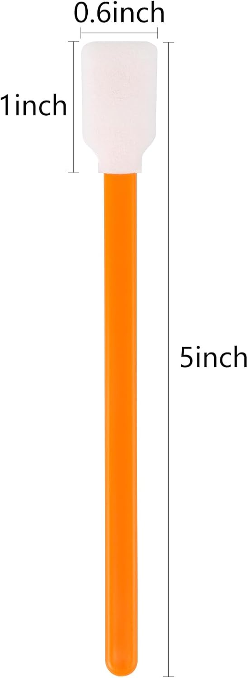 MIDELONG Foam Cleaning Swabs, 5.11" Square Rectangle Cleaning Swab Foam Tips Sponge Sticks for Electronics Camera Optical Lens Inkjet Printers Print Head Optical Equipment, Pack of 30 image number 1