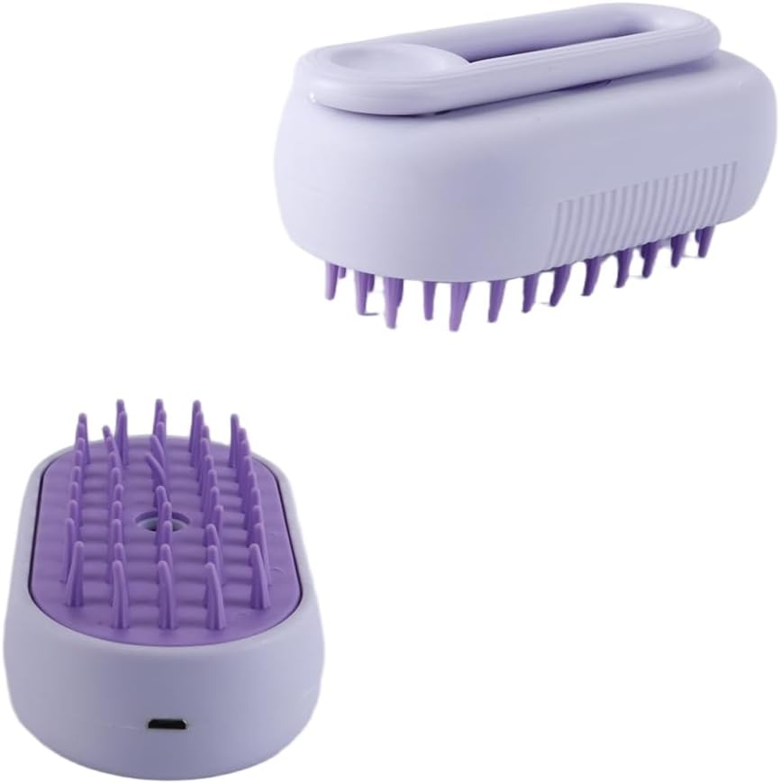 Laroal 4 in 1 Cat Steam Brush for Shedding, Rechargeable Dog Steamy Brush, Static Steam Pet Brushing, Massage, Cleaning (Purple) image number 6