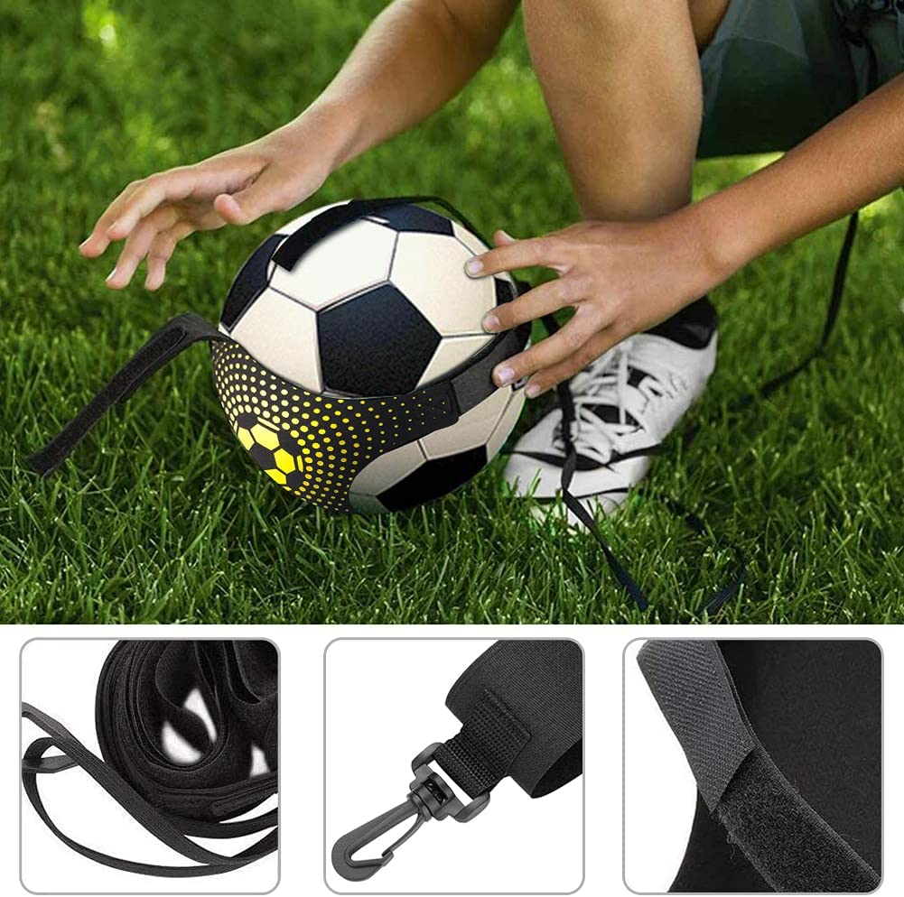 UHAPEER Football Speed Agility Training Set, Agility Ladder, 12 Sports Cones and Football Kick Trainer, Football Training Equipment Footwork Drills for Kids and Adults image number 4