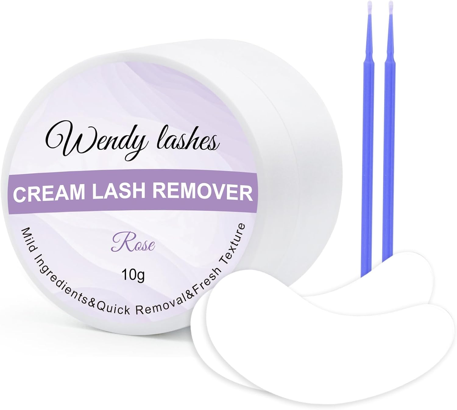 WENDY LASHES Eyelash Remover for Eyelash Extensions Low Irritation 10G Professional Fast Dissolving Glue Remover Cream for Sensitive Skin (Rose 10G) image number 5