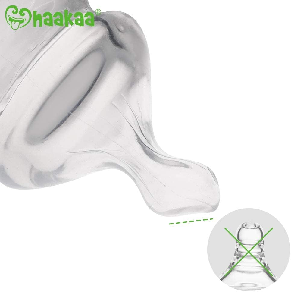 Haakaa Nipple Shield for Breastfeeding with Latch Difficulties Cracked Flat or Inverted Nipples BPA Free, Silicone Breast Shield 28Mm, 1Pc (Round Shape)