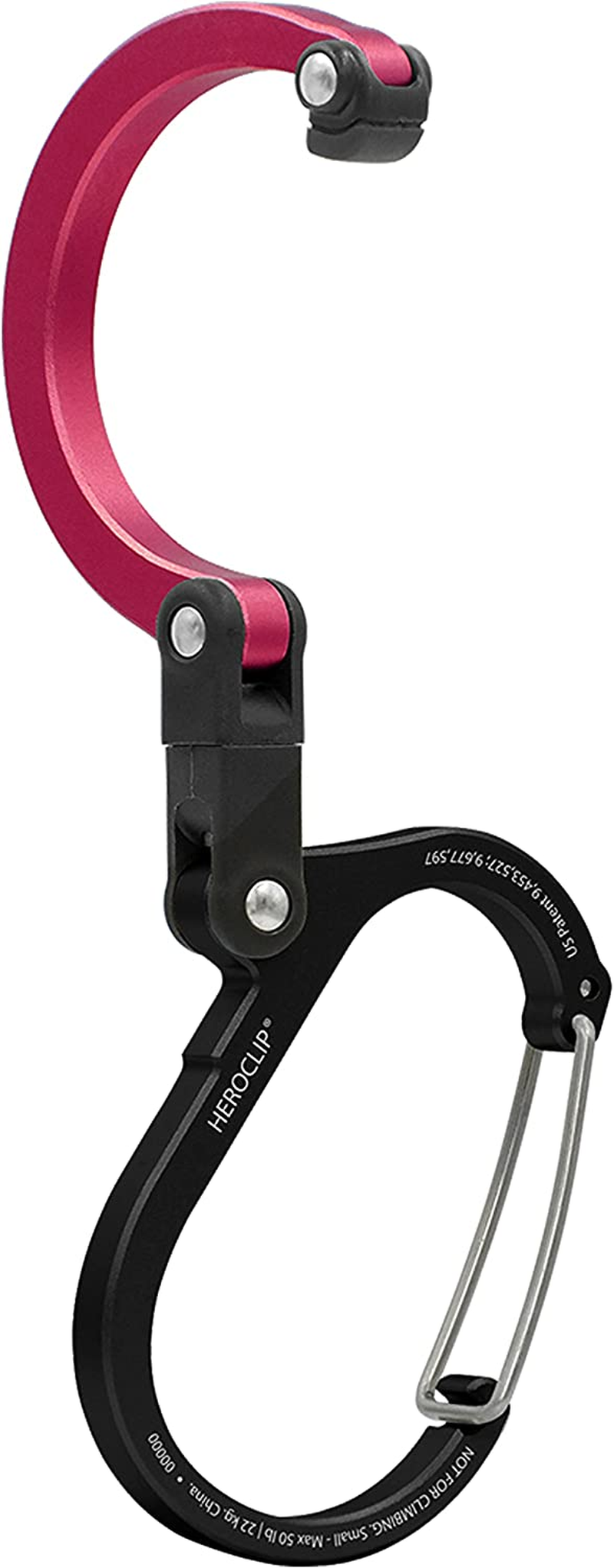 HEROCLIP Carabiner Clip and Hook (Small) | for Purse, Stroller, and Backpack image number 4