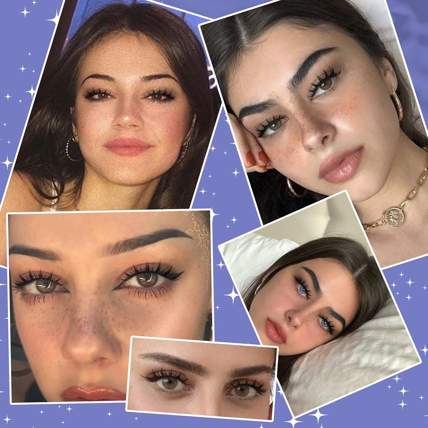 Geeneiya Manga Cosplay Lashes: Thick Cat Eye Lashes, 10 Pairs - Black