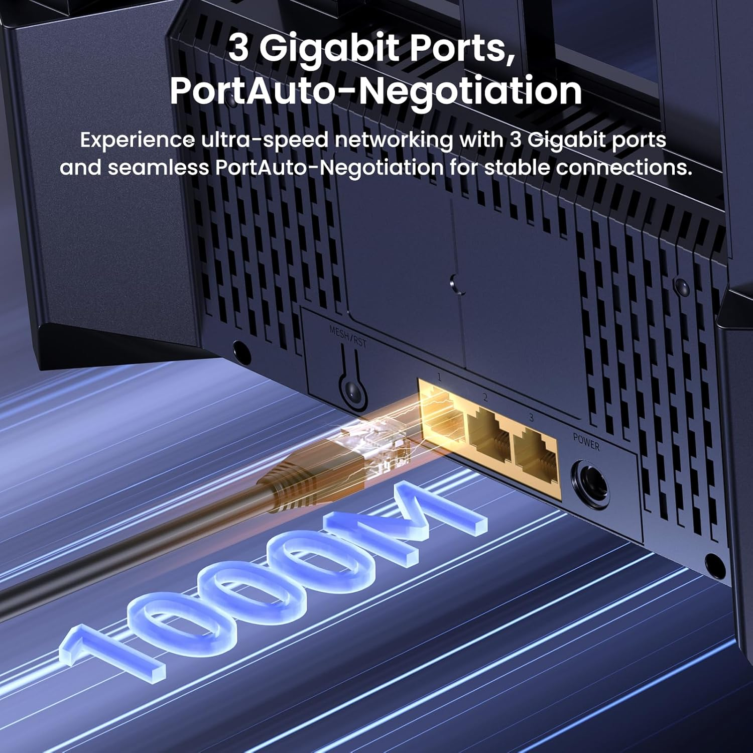 Tenda BE3600 Dual-Band Wi-Fi 7 Router, Ultra 3.6 Gbps Speed, 5 High Power FEM, 3 Full Gigabit Ports, New NFC Connect, Easy Setup, VPN, MLO, Parental Control, Access Point Mode, Vertical Router (RE3L) image number 2